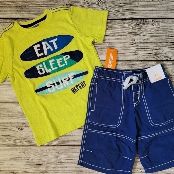 3T NWT Gymboree Surfing Outfit - Picture 1 of 1
